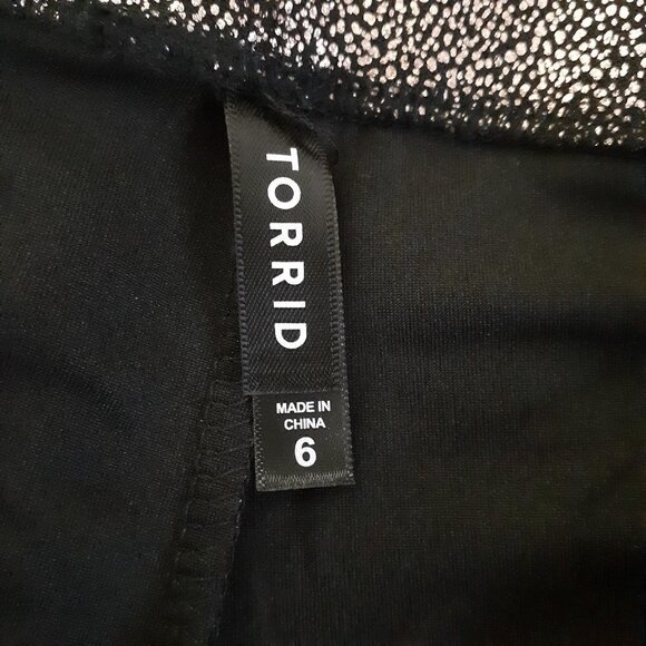 Torrid Women's 6X Bronze Metallic Speckled Leggings - Picture 4 of 11